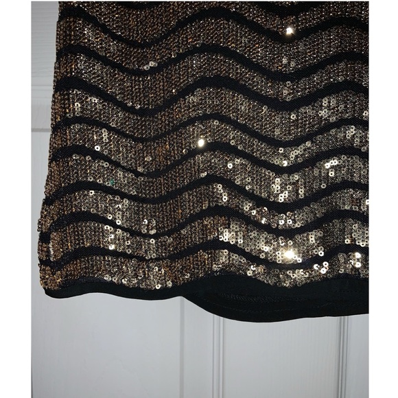 H:ours Gemma Mini Skirt in Gold NWT - Picture 7 of 12